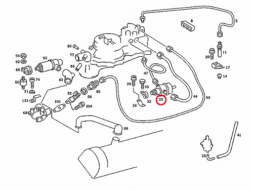 フューエルプレッシャーレギュレター メルセデスベンツ [0000781189]