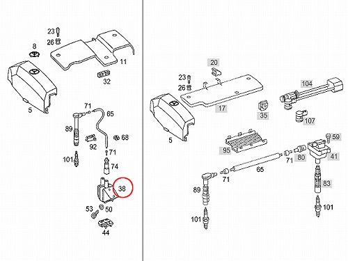 イグニッションコイル メルセデスベンツ [0001500480]