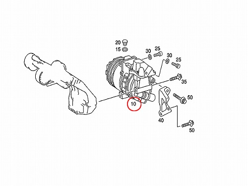エアコンコンプレッサー メルセデスベンツ [0002307911]