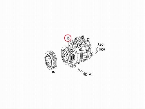 エアコンコンプレッサー メルセデスベンツ [0002309311]