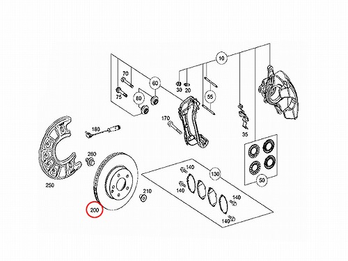 ブレーキローター(ディスクローター) フロント メルセデスベンツ [0004212112]