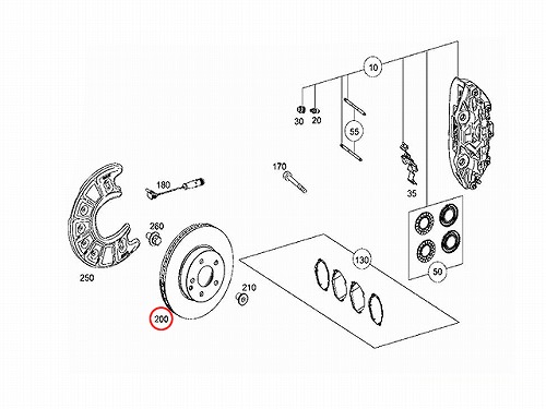 ブレーキローター(ディスクローター) フロント メルセデスベンツ [0004212212]