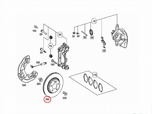 ブレーキローター(ディスクローター) フロント メルセデスベンツ [0004212512]