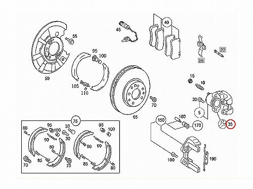 ブレーキキャリパー リペア シールキット リア BMW [0004219986]