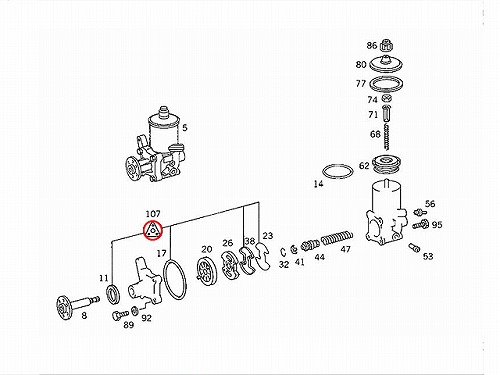パワステポンプシールリペアキット メルセデスベンツ [0004604861]