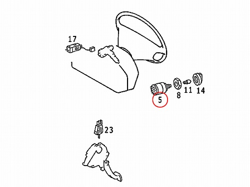 ヘッドライトスイッチ(ランプスイッチ) メルセデスベンツ [0005456204]