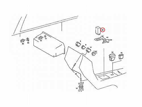 純正 ハザードスイッチ(ウインカーリレー) メルセデスベンツ [0008211063]