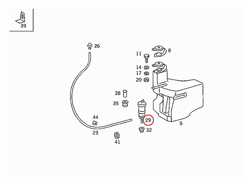 ウインドウォッシャーポンプ(ウォッシャーモーター) メルセデスベンツ [0008603326]