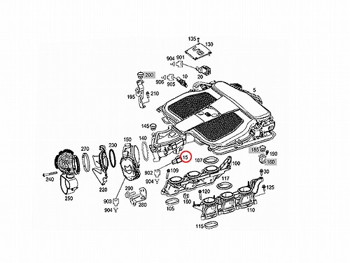 インテーク プレッシャーセンサー メルセデスベンツ [0009055906]