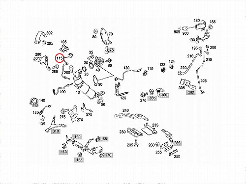排気温度センサー メルセデスベンツ [0009059000]