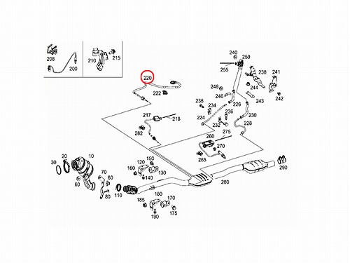 純正 排気温度センサー メルセデスベンツ [0009059705]