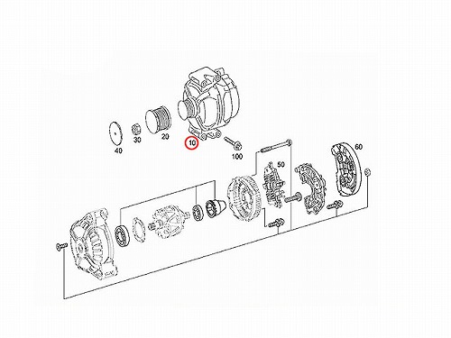 オルタネーター(ダイナモ) メルセデスベンツ [0009063622]