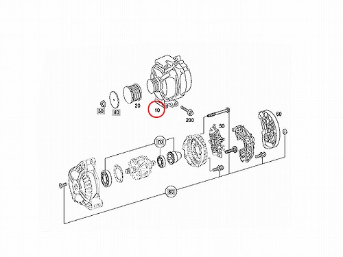 オルタネーター(ダイナモ) メルセデスベンツ [0009063722]