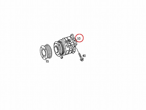 エアコンコンプレッサー メルセデスベンツ [0012305511]