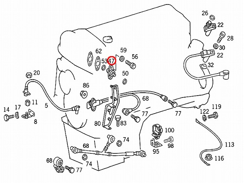 カム角センサー(カムポジションセンサー) メルセデスベンツ [0021539528]
