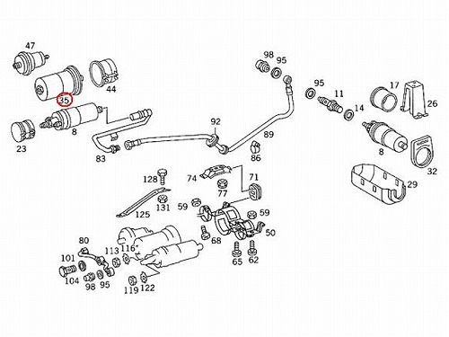 燃料フィルター(フューエルフィルター) メルセデスベンツ [0024771701]