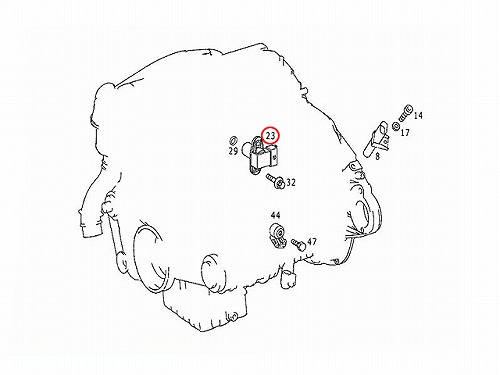 カム角センサー(カムポジションセンサー) メルセデスベンツ [0041531328]