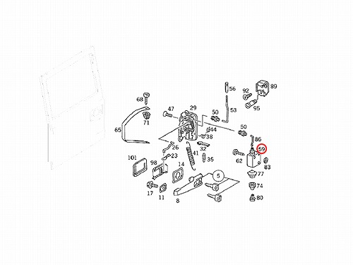 純正 ドアロックアクチュエーター メルセデスベンツ [0048202442]