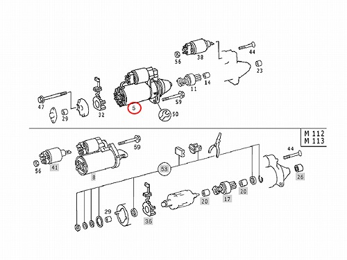 セルモーター(スターター) メルセデスベンツ [0051513401]