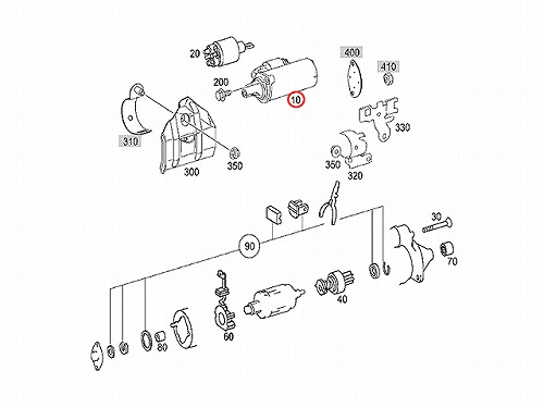 セルモーター(スターター) メルセデスベンツ [0061513701]