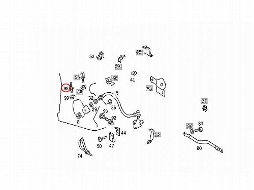 水温センサー(ファンスイッチ) メルセデスベンツ [0065451424]