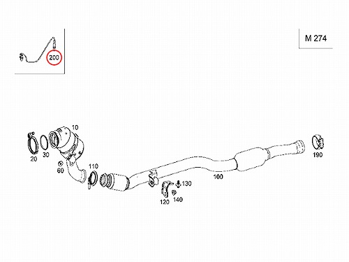O2センサー(ラムダセンサー) メルセデスベンツ [0075426418]