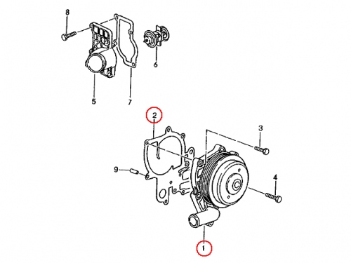ウォーターポンプ PORSCHE(ポルシェ) [99610601156]