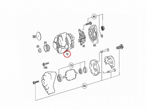 オルタネーター メルセデスベンツ [0131545602]