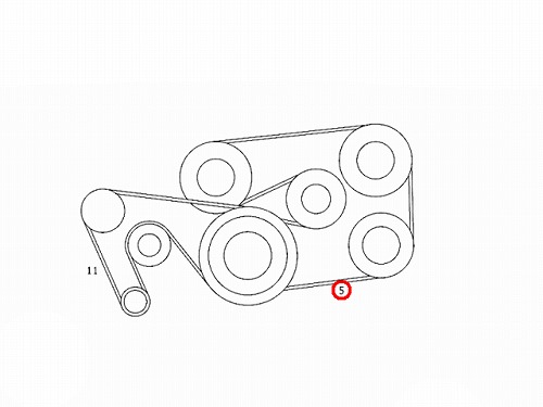 ファンベルト(Vベルト) メルセデスベンツ [0139974692]