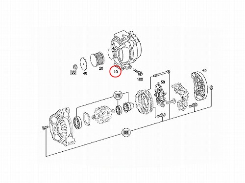 オルタネーター(ダイナモ) メルセデスベンツ [0141541402]