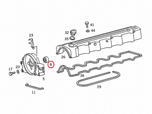 カムシール(シャフトオイルシール) メルセデスベンツ [0189977947]