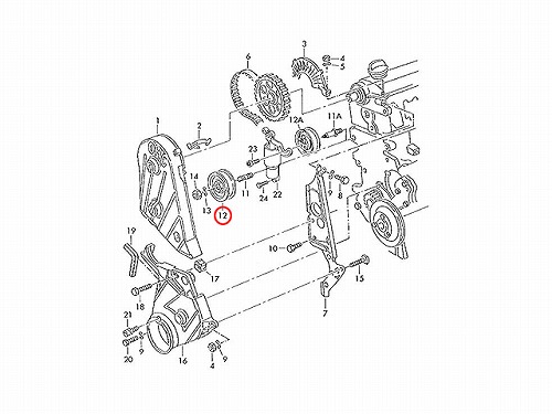タイミングベルトテンショナー AUDI(アウディ) [026109243L]