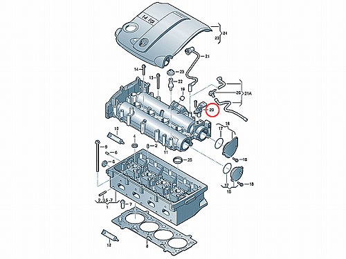 カム角センサー(カムポジションセンサー) AUDI(アウディ) [030907601E]