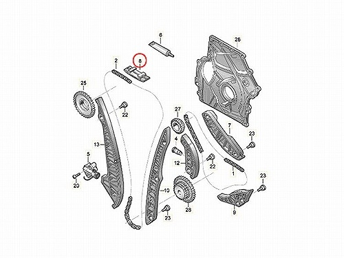 ガイドレール AUDI(アウディ) [06H109469T]