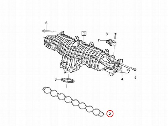 純正 インテークマニホールドガスケット(インマニガスケット) VOLVO(ボルボ) [V31370166]