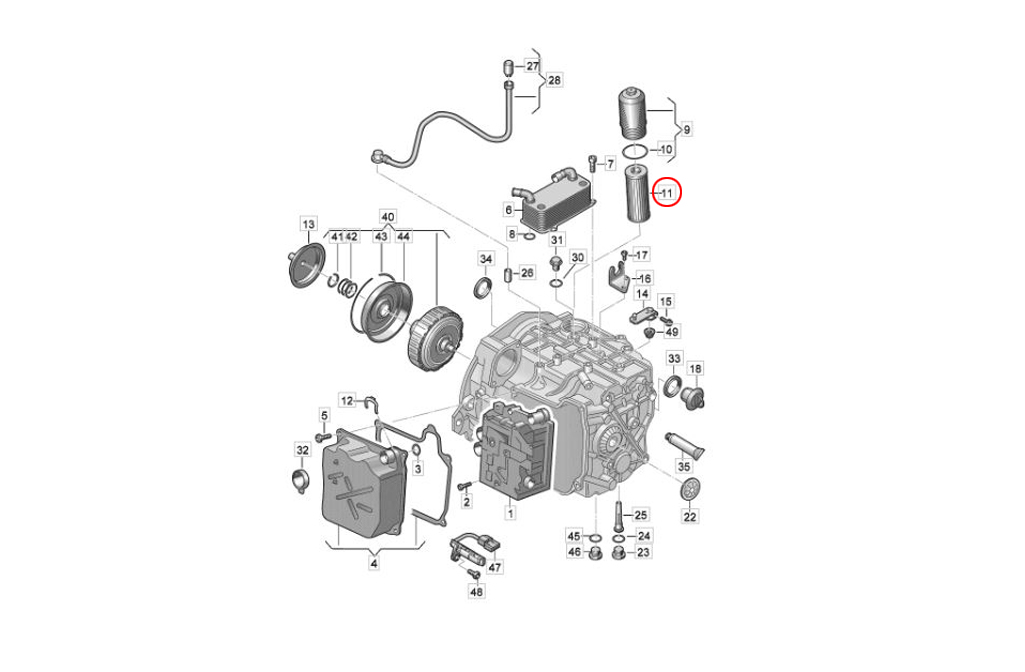 ATオイルフィルター (DSG) VW(フォルクスワーゲン) [0BH325183B]