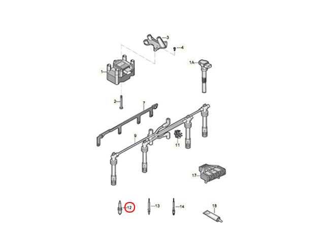 スパークプラグ BOSCH製 VW(フォルクスワーゲン) [YA5KIP80]
