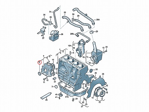 クランクシール(シャフトオイルシール) VW(フォルクスワーゲン) [036103085H]