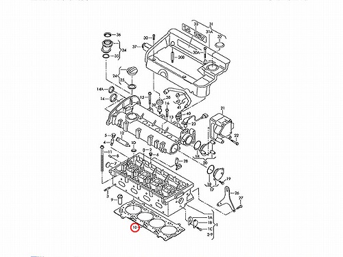 シリンダーヘッドガスケット VW(フォルクスワーゲン) [036103383AM]