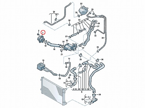 ウォーターポンプ VW(フォルクスワーゲン) [036121008GX]