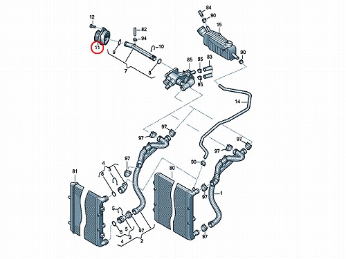 ウォーターポンプ VW(フォルクスワーゲン) [036121008LV]