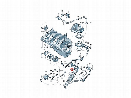 EGRガスケット VW(フォルクスワーゲン) [036131547F]