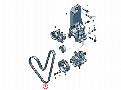 ファンベルト(Vベルト) VW(フォルクスワーゲン) [036145933AJ]