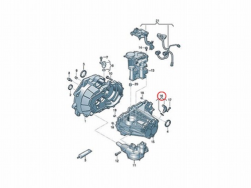 カム角センサー(カムポジションセンサー) VW(フォルクスワーゲン) [036907601E]