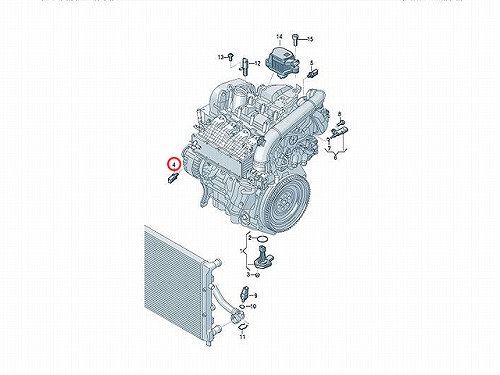 オイルプレッシャースイッチ(圧力センサー) VW(フォルクスワーゲン) [036919081D]