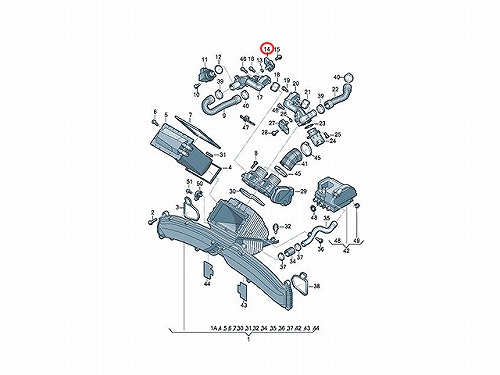 インテーク プレッシャーセンサー(インテークマニホールドセンサー/内圧センサー/ブースト圧センサー) AUDI(アウディ) [038906051K]