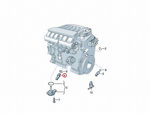 オイルプレッシャースイッチ(圧力センサー) VW(フォルクスワーゲン) [038919081M]