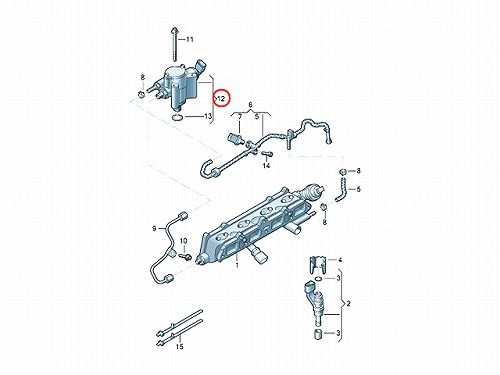 高圧ポンプ ハイプレッシャーポンプ VW(フォルクスワーゲン) [03C127025T]