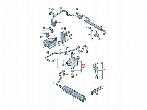 純正 高圧ポンプ ハイプレッシャーポンプ VW(フォルクスワーゲン) [03C127026R]