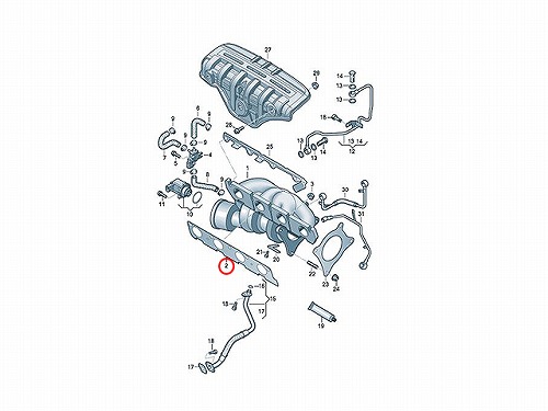 エキゾーストマニホールドガスケット VW(フォルクスワーゲン) [03C253039F]